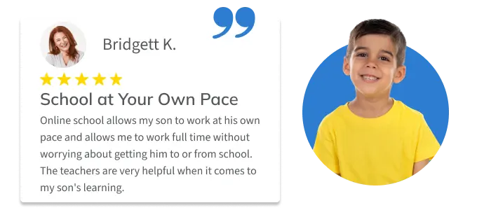 Testimonial from parent Caroline C.: “He Has been so much more confident in himself since starting this program.”